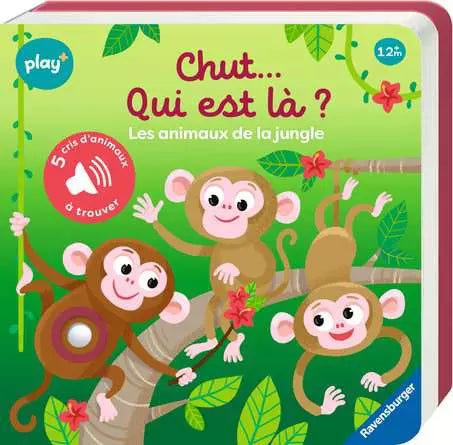 Ravensburger Play+ Chut…qui est là ? Les animaux de la jungle (Mon 1er livre sonore)