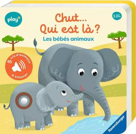 Ravensburger Play+ Chut…qui est là ? Les bébés animaux (Mon 1er livre sonore)