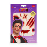 Tatouages éphémères Visage et corps - Cicatrices - Halloween