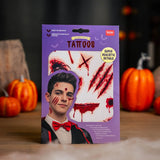 Tatouages éphémères Visage et corps - Cicatrices - Halloween