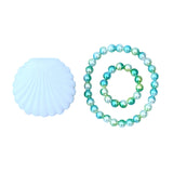 Set coquillage bijoux perles – Vert