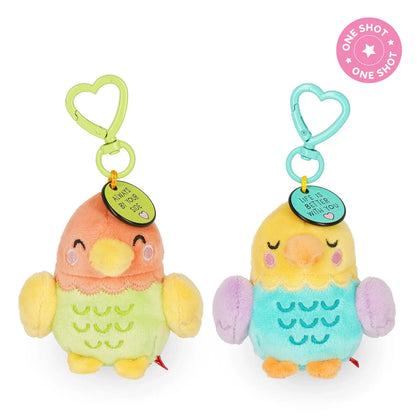2 Porte-clés en Peluche - Love birds - Tiny Super Soft!
