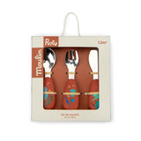 Set couverts silicone - La forêt de Mawa