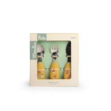 Set couverts silicone - Trois petits lapins