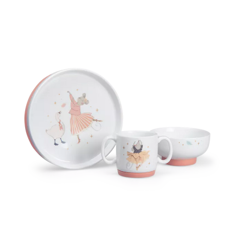 Set vaisselle porcelaine - La petite école de danse