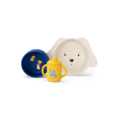 Set vaisselle silicone - Puce et Pilou