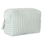 Trousse de toilette - rayé vert de gris