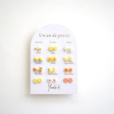 Ensemble de 12 paires de boucles d'oreilles - 1 an de poésie