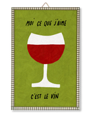 Illustration encadrée prête à accrocher - Vin