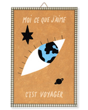 Illustration encadrée prête à accrocher - Voyager
