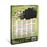 Carnet de coloriage à pages noires - Dinosart