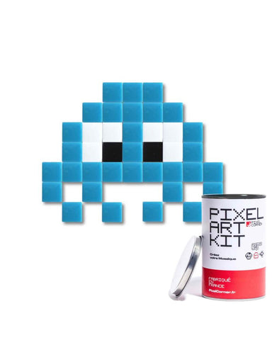 Little Alien bleu clair - Pixel Art Kit