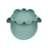 Assiette compartimentée en silicone - Mouton (2 couleurs)