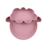 Assiette compartimentée en silicone - Mouton (2 couleurs)