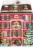 Calendrier de l'avent Magnétique - Maison de noël colorée