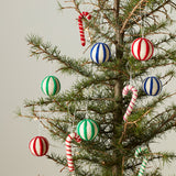 LITTLE HANGINGS, CANDY-CANE, white/red