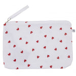 Baby trousse gaze de coton imprimé cœurs