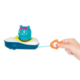 Bateau avec capitaine hippo