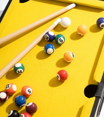 Billard de table Jaune