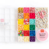 Boîte de 16 couleurs de perles heishi 6 mm