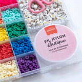 Boîte de 16 couleurs de perles heishi 6 mm