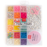Boîte de 16 couleurs de perles heishi 6 mm