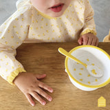 Bol ventouse avec cuillère les poussins