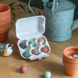 6 bombes à graines et leur boite à oeufs - Le jardin du moulin