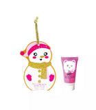 Bonhomme de neige Santa : crème pour les mains Cerise