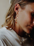Boucle d'oreilles Coccinelle et branche