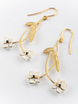 Boucles d'oreilles Branche orchidée