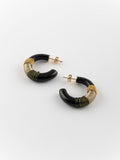 Boucles d'oreilles Noir ethnique