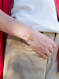 Bracelet corde dorée Arc en Ciel - Nach
