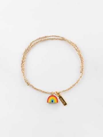 Bracelet corde dorée Arc en Ciel - Nach
