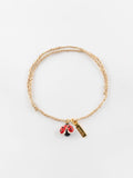 Bracelet corde dorée Coccinelle - Nach