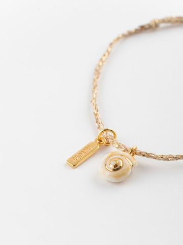 Bracelet corde dorée Oeil de Sainte Lucie - Nach