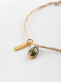 Bracelet corde dorée Scarabée - Nach
