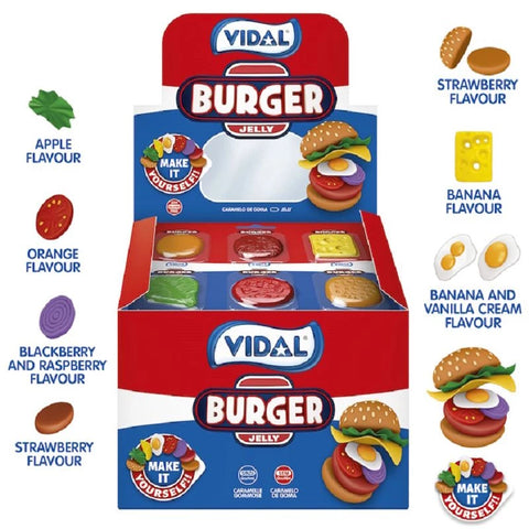 Burger Jelly Vidal - Bonbon burger à composer