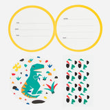 Cartes invitations - Dinosaure