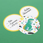 Cartes invitations - Dinosaure