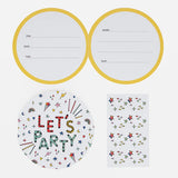 Cartes invitations - Let's party
