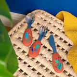 Set couverts silicone - La forêt de Mawa