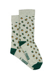 Chaussettes Georgette léopard vert T5 35/41