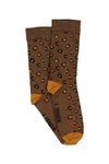 Chaussettes Georgette léopard marron T5 35/41