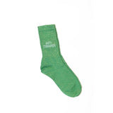 Chaussettes Anti connard Vert paillettes - Félicie Aussi