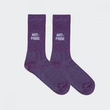 Chaussettes anti-poisse paillettes violettes - Félicie aussi