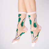 Chaussettes transparentes Poireau