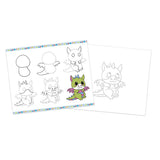 Coffret Créatif Dessin 20 Coloriages avec Feutres pailletés