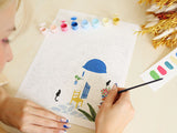 Kit de peinture au numéro - Santorini par  Maja Tomljanovic