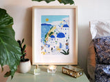 Kit de peinture au numéro - Santorini par  Maja Tomljanovic